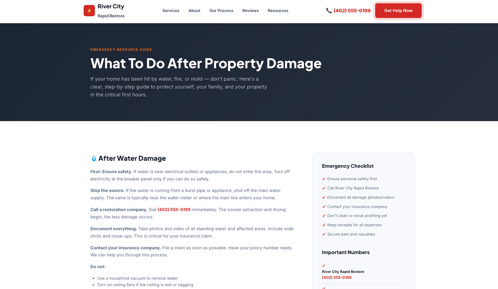 River City Rapid Restore