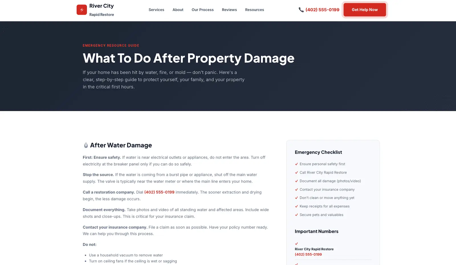River City Rapid Restore