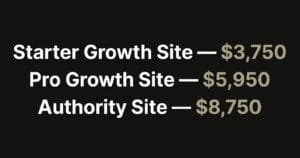Website tier costs from Browncoat Digital