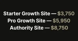 Website tier costs from Browncoat Digital